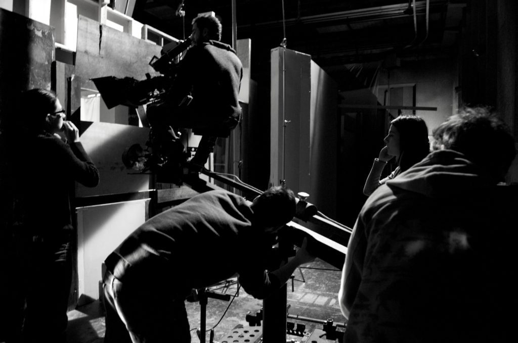 Allievi del CSC su un set cinematografico