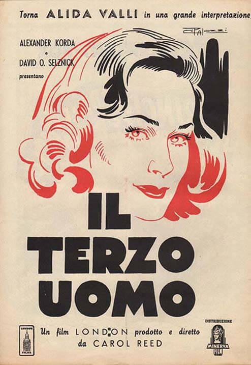 Mostra Fondo Alida Valli - Pressbook The Third Man - regia Carol Reed, 1949