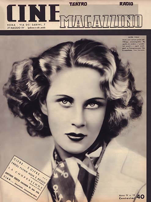 Mostra Fondo Alida Valli - Cine Magazzino n. 13, 29 maggio 1937