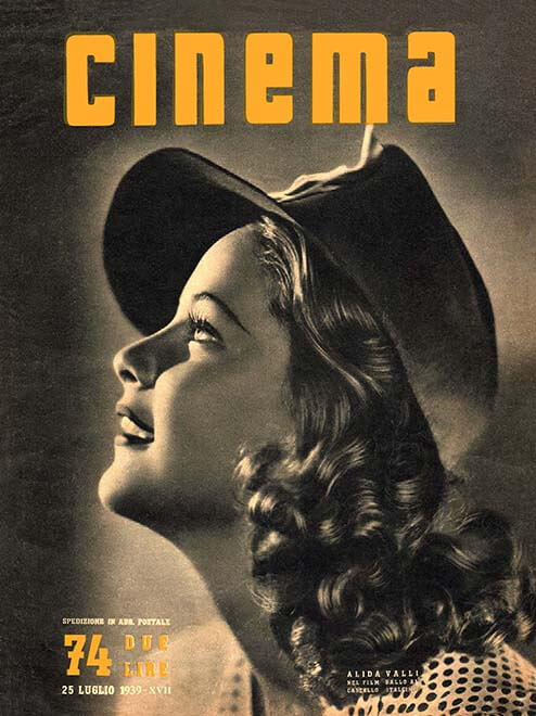 Mostra Fondo Alida Valli - Cinema n. 74, 25 luglio 1939