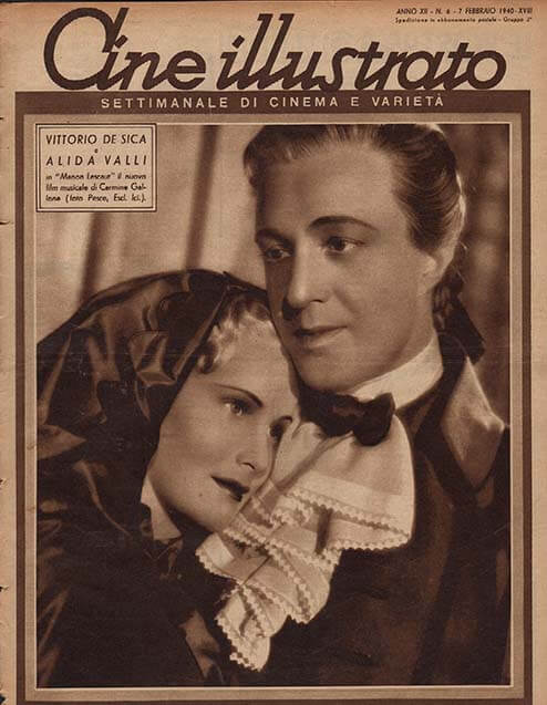 Mostra Fondo Alida Valli - Cine illustrato n. 6, 7 febbraio 1940