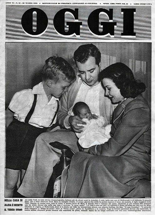 Mostra Fondo Alida Valli - Oggi n. 12, 23 marzo 1950