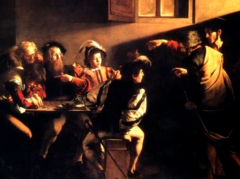 "Vocazione di S. Matteo" di Caravaggio