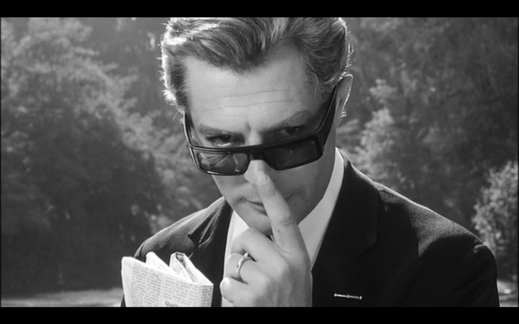 Marcello Mastroianni in "8½" di Federico Fellini (1963)