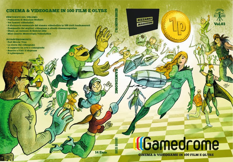 Cover di Bizzarro Magazine Vol. 3 - Gamedrome(Laboratorio Bizzarro edizioni, 2013).