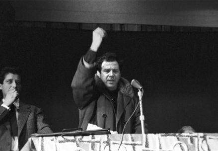 Enrico Maria Salerno all'assemblea per la fondazione della Società Attori Italiani (1960)