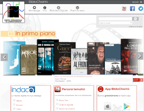 Schermata nuovo catalogo BiblioChiarini 2015