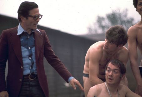 Pier Paolo Pasolini sul set di "Salo' o le 120 giornate di Sodoma" (1975)