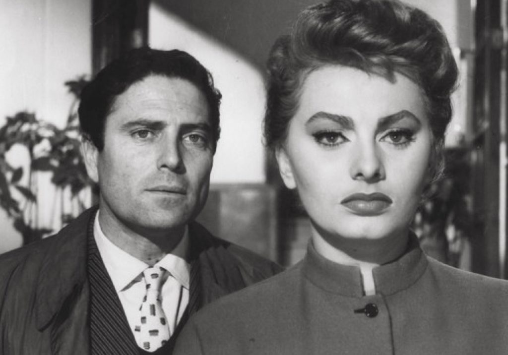 Raf Vallone e Sophia Loren in "Il segno di Venere" di Dino Risi