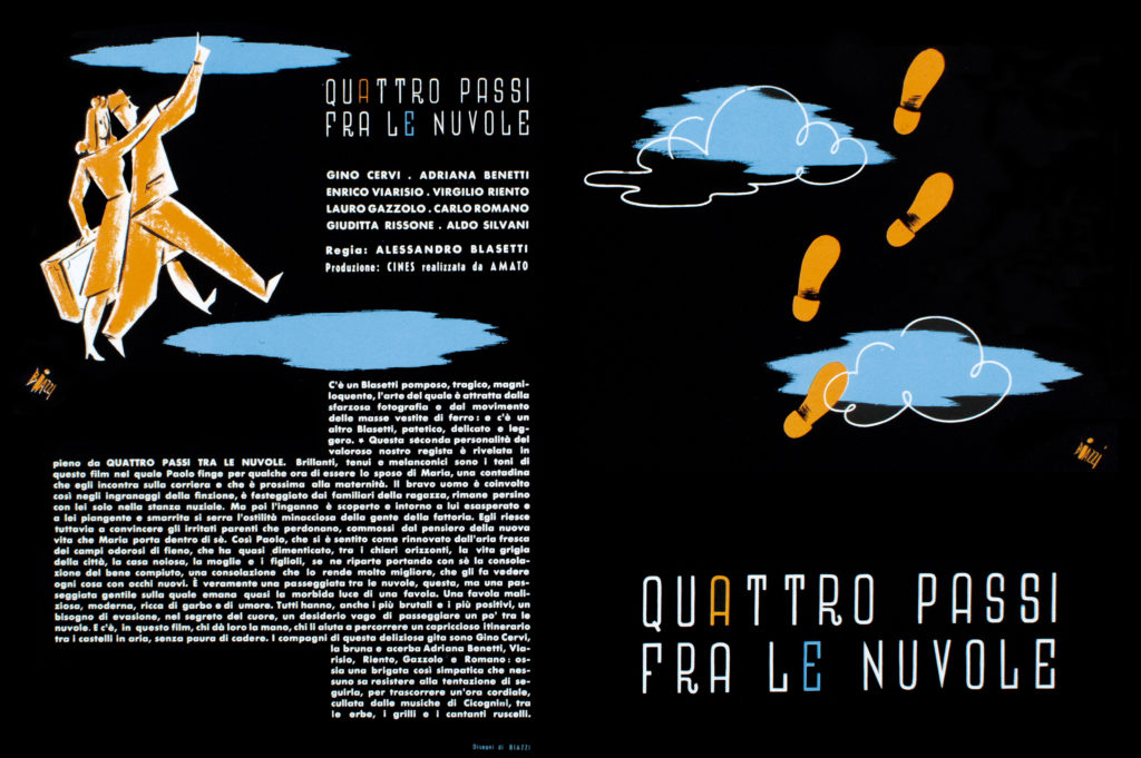 Quattro passi fra le nuvole - Mostra Pressbook Biblioteca Luigi Chiarini del Centro Sperimentale di Cinematografia di Roma