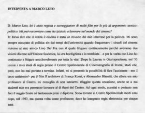 Fondo Marco Leto - CSC