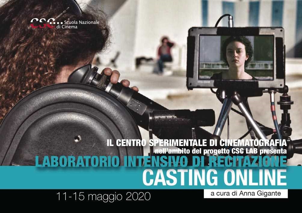 Casting on line. Laboratorio intensivo di recitazione( 11-15 maggio 2020)
