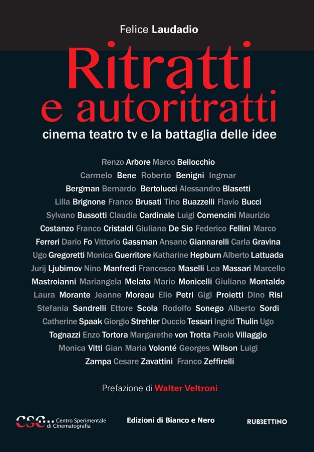 Copertina del volume "Ritratti e autoritratti", di Felice Laudadio